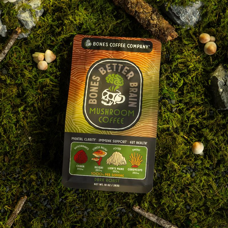 Better Brain Mushroom Coffee Dark Roast - 10oz - Image 3