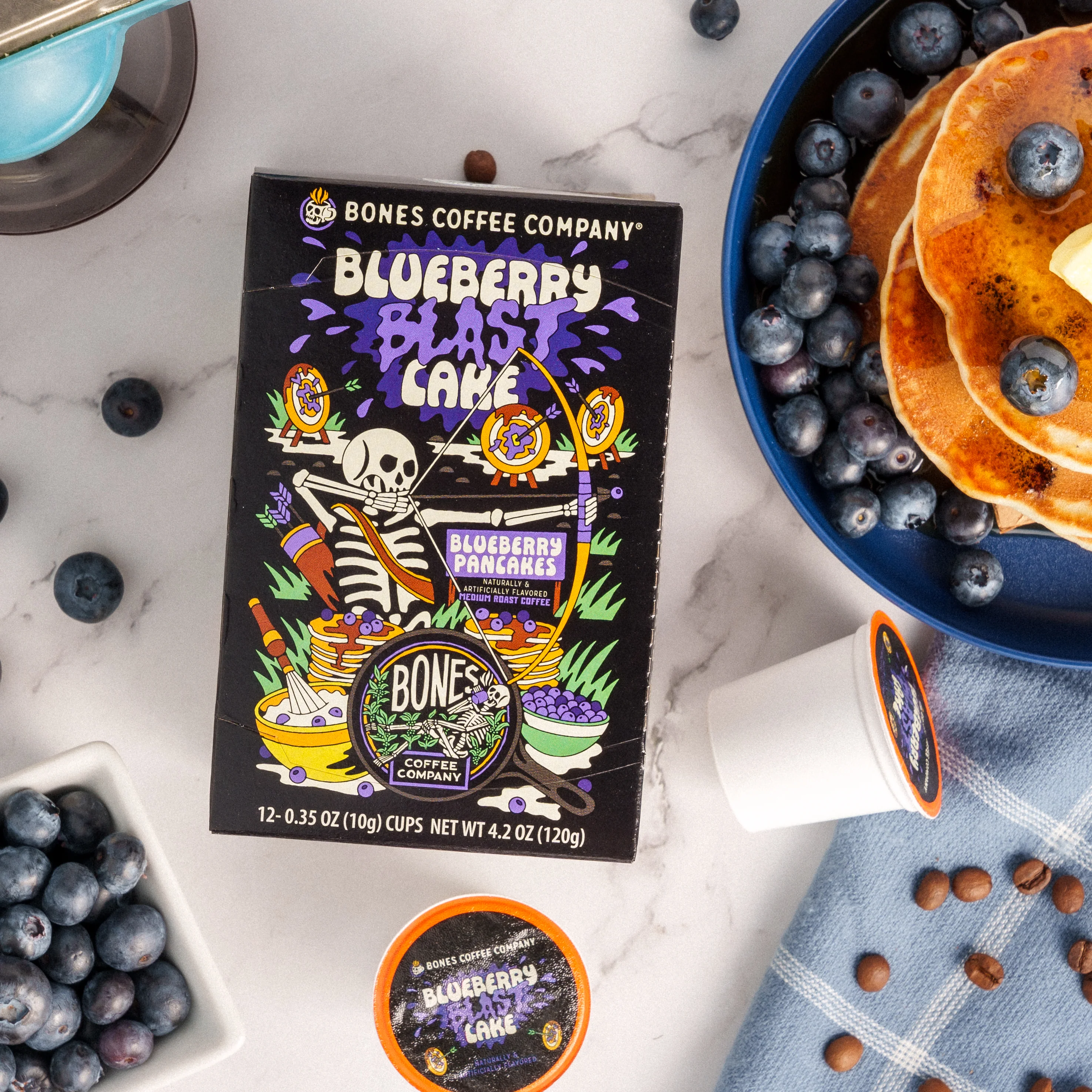 Blueberry Blast Cake Bones Cups - 12 Count - Image 2