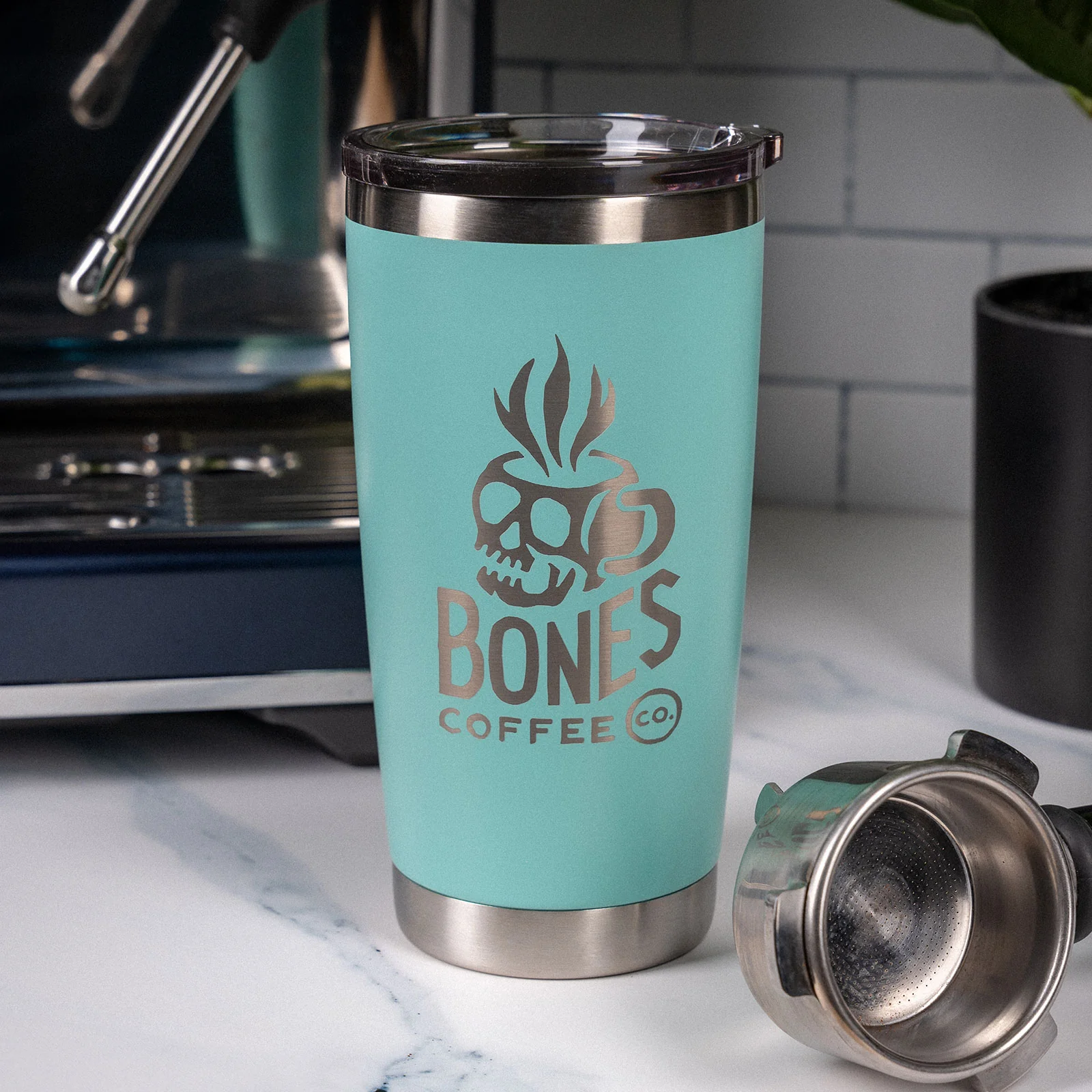20 oz. Stainless Steel Hot/Cold Tumbler (Robin's Egg) - Image 3